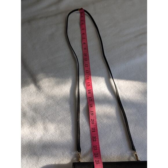 Kate Spade Purse Crossbody Wallet Black‎ Textured Mini Travel Compact Slim - Picture 9 of 12